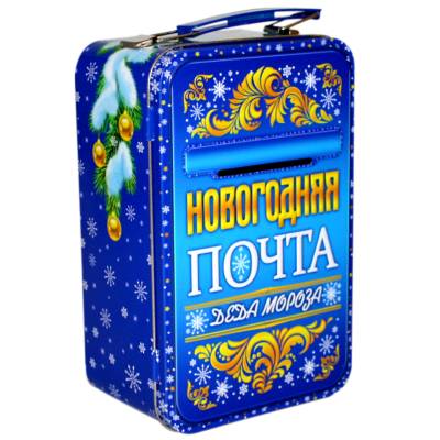 Детский новогодний подарок в жестяной упаковке весом 600 грамм в Юрьеве-Польском