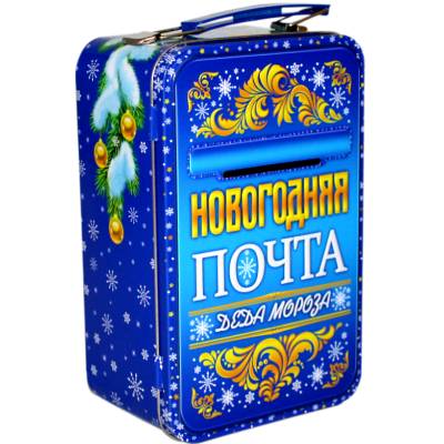 Сладкий подарок на Новый Год  в жестяной упаковке весом 610 грамм  в Юрьеве-Польском