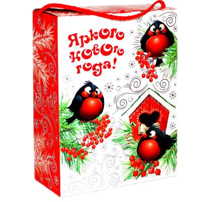 Сладкий подарок на Новый Год в картонной упаковке весом 750 грамм в Юрьеве-Польском