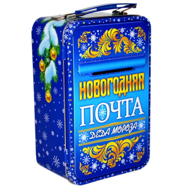 Сладкий подарок на Новый Год в жестяной упаковке весом 610 грамм в Юрьеве-Польском