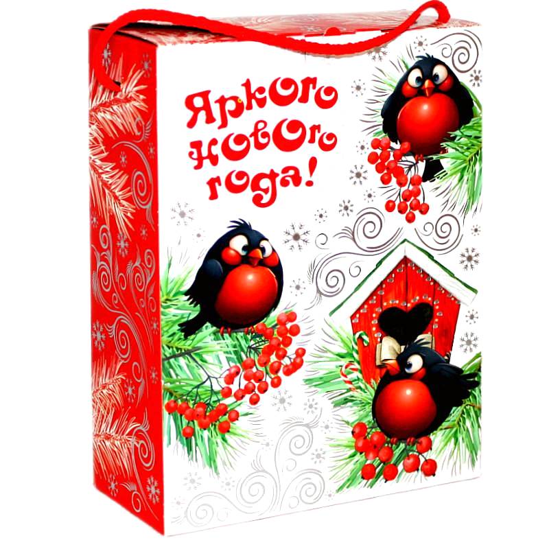 Сладкий подарок на Новый Год в картонной упаковке весом 750 грамм в Юрьеве-Польском